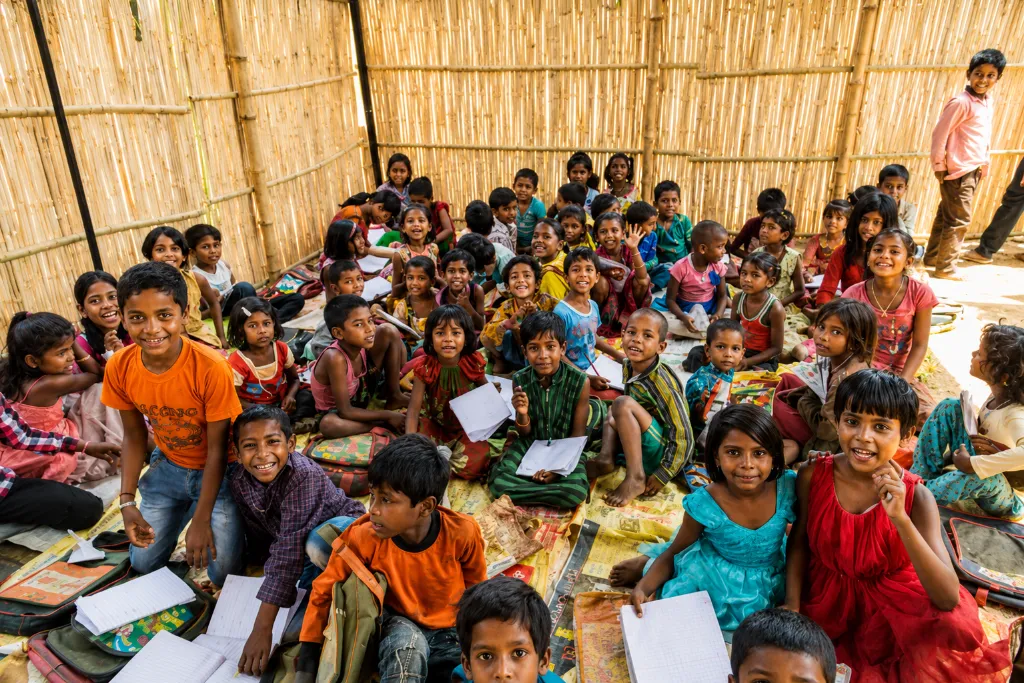 Children learning and growing together